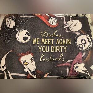 Nightmare Before Christmas dishmat funny Tim Burton
